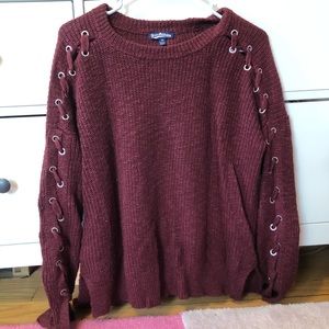 Burgundy sweater